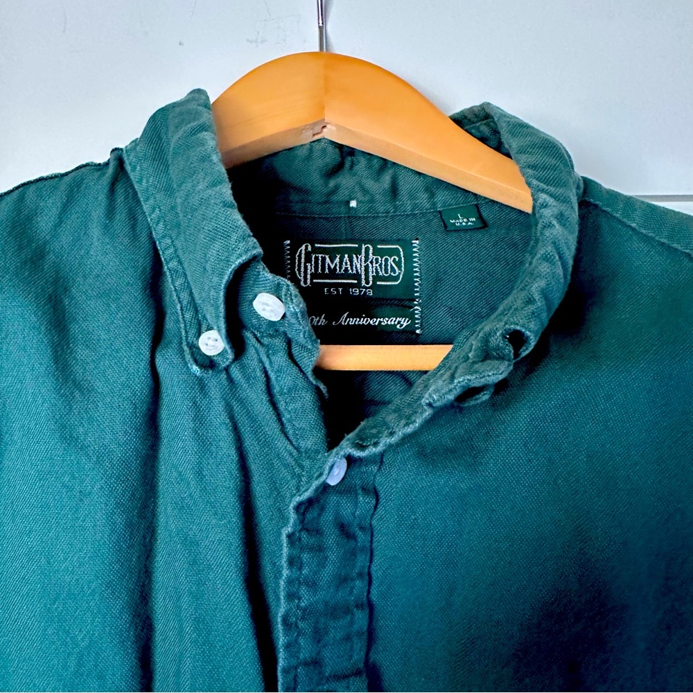 Gitman Vintage Classic Oxford in a rich green